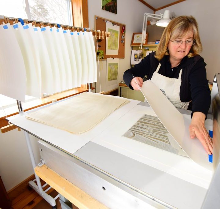 Former teacher finds natural footing in Maine printmaking – Times Record