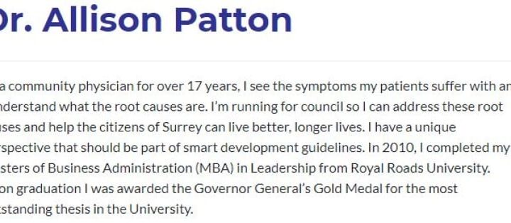 Complaint filed against Surrey naturopath-turned-councillor who campaigned as ‘physician’ – CBC News