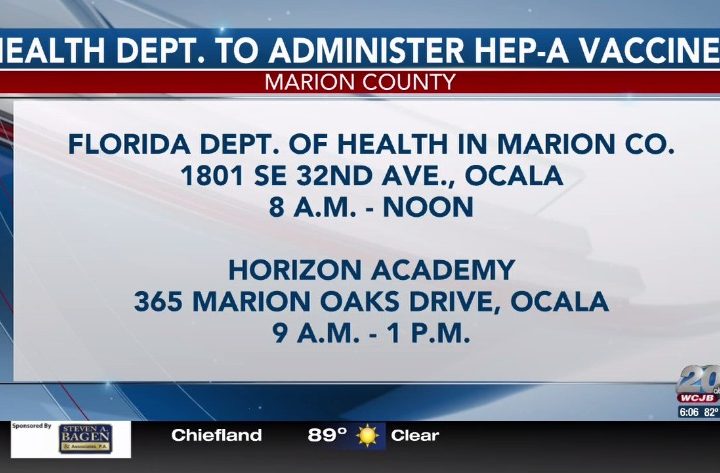 UPDATE: Marion County Health Dept. to offer vaccines this weekend – WCJB