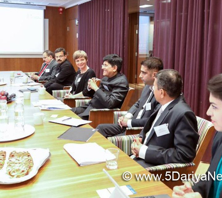Piyush Goyal Invites Swedish Business Community to Partner with Indian Industries – 5 Dariya News