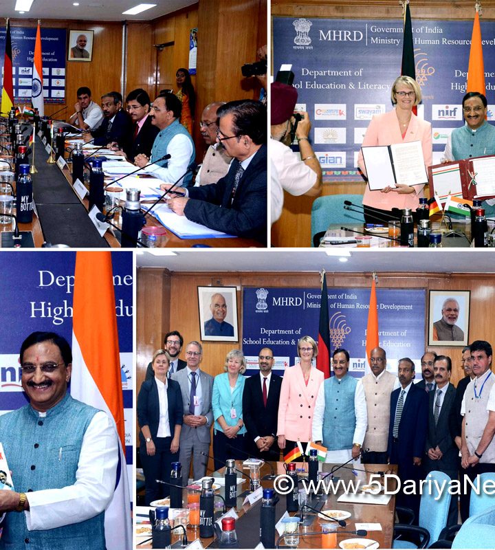 The Union Minister of Human Resource Development, Ramesh Pokhriyal ‘Nishank’, held a high – 5 Dariya News