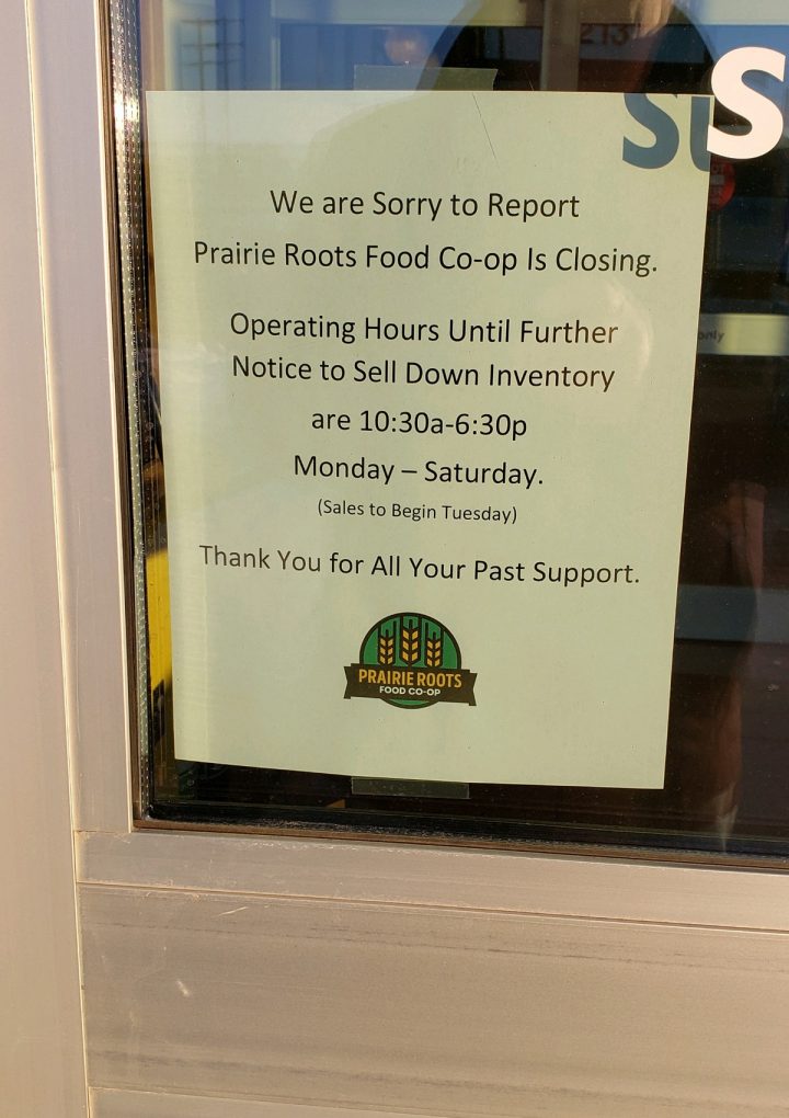 Fargo’s natural, organic Prairie Roots Food Co-op closing – citing financial problems – KFGO News